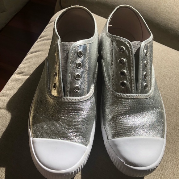 Seed silver sneakers size 39 worn once - Picture 2 of 7